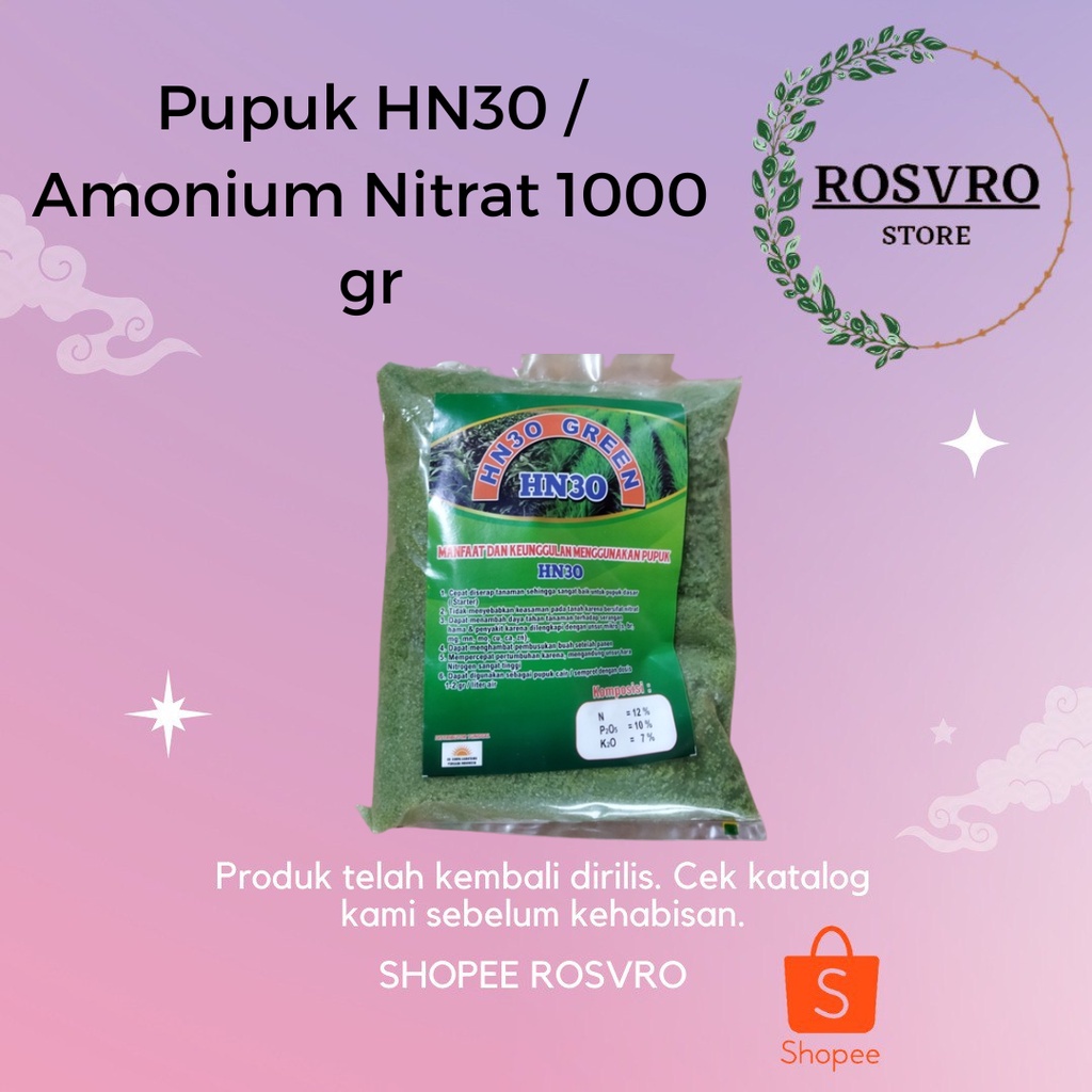 Pupuk HN30 / Amonium Nitrat 1 Kilogram