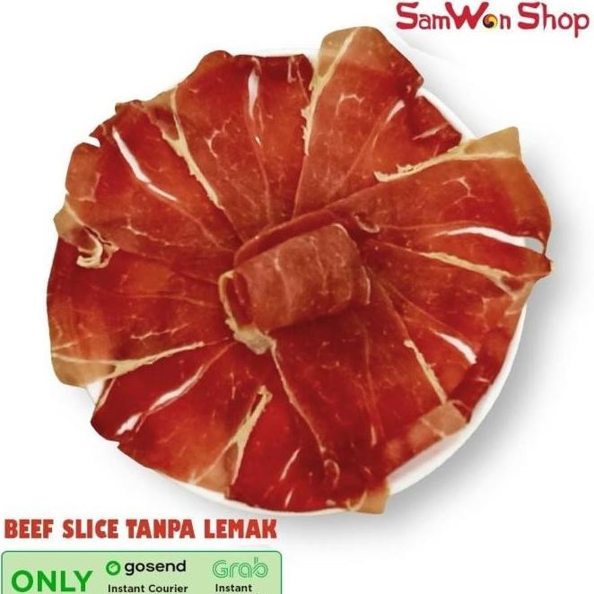 

BEEF SLICE TANPA LEMAK 1KG -DAGING SAPI IRIS YAKINIKU SHABU YOSHINOYA RTR6464RT