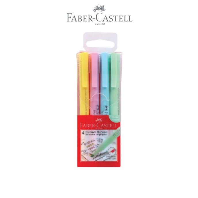 

BAYAR DITEMPAT Faber-Castell Textliner 38 Pastel Set 4 /ALAT TULIS AESTHETIC/ALAT TULIS SEKOLAH/ALAT TULIS SET/ALAT TULIS LENGKAP/ALAT TULIS ANAK/ALAT TULIS LUCU