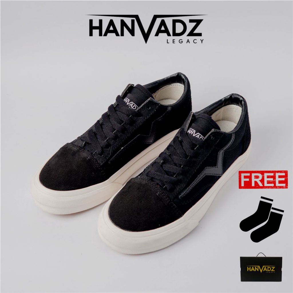 HANVADZ Krakatau Mono Black | Sepatu Unisex