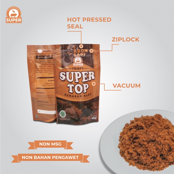 

ABON SAPI SR SUPER TOP CRISPY 165 GRAM /HIGH QUALITY/NO MSG