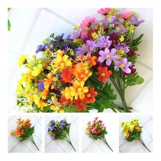 Artificial Flower - Daisy Flower Bouquet (28 heads)