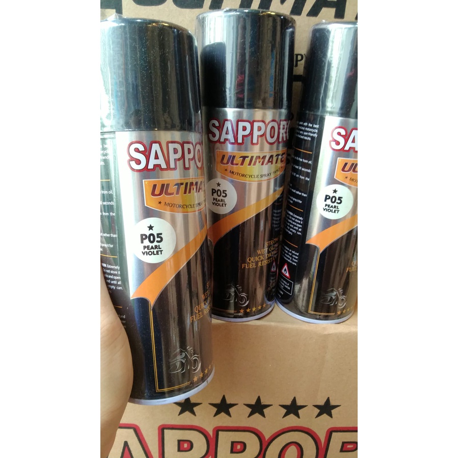 cat spray pilok pilox cat semprot sapporo ultimate saporo ultimate p05 pearl violet mutiara unggu violet purple pearl transparan 400ml