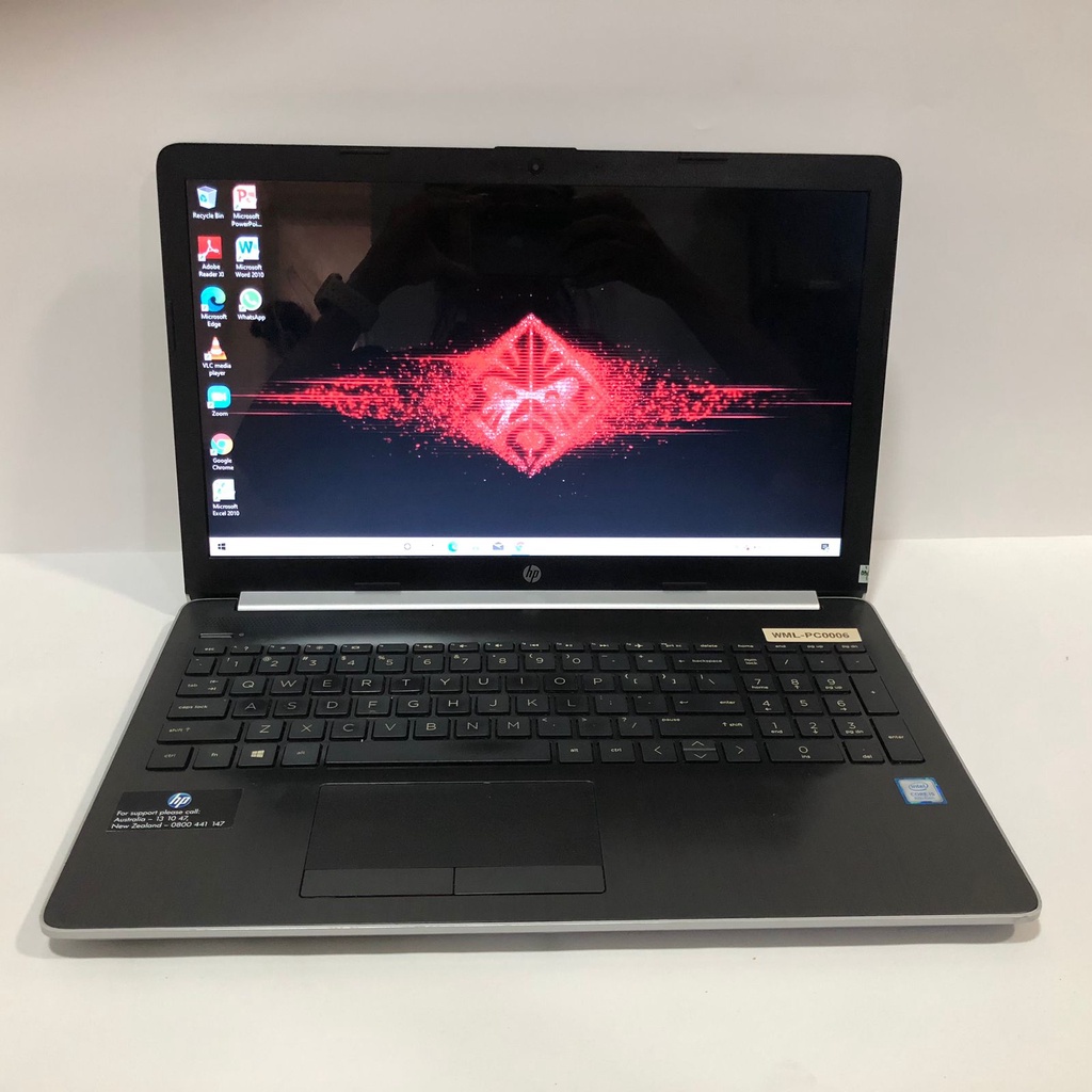 LAPTOP HP 15-DA1051TU RAM 8 GB SSD 128GB Prosesor Intel Core i5-8265U / CPu @ 1.6GHzOS Windows 10
