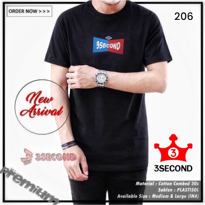 Ngetren Kaos Distro Motif 3Second 3 Second Surfing Fullprint Bm Combi Three Second Zero LA KAOS OBLO