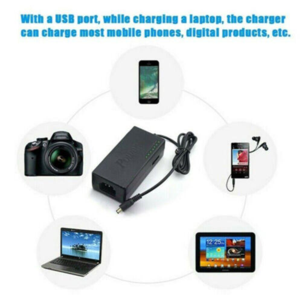 Preva Power Supply Charger Universal Untuk PC Laptop &amp; Notebook AC/DC LED Indikator Charger