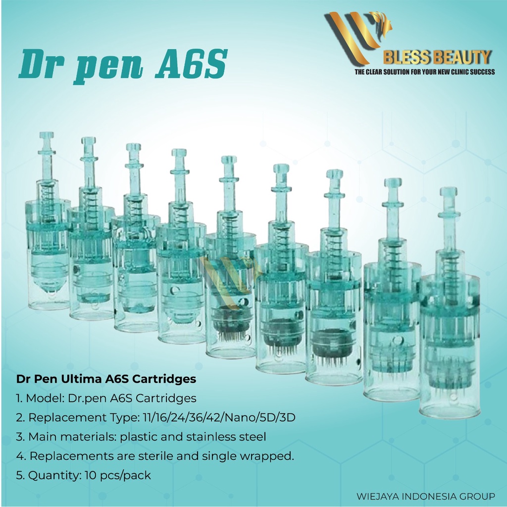 NEW Dr Pen A6S Dermapen Alat Sulam Alis Bibir Bb Glow