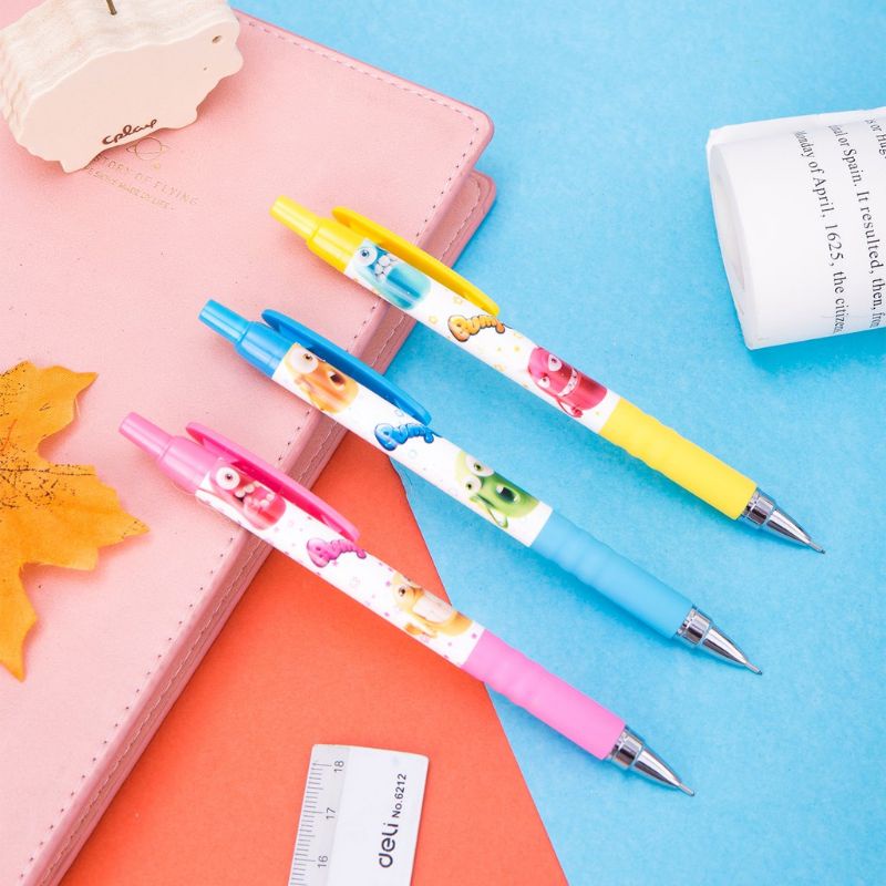 

Deli Bumpees Mechanical Pencil / Pensil Mekanik 0.5mm Soft Grip dengan Klip EU60400