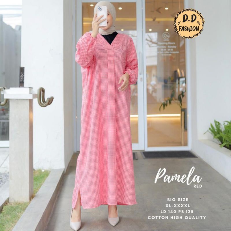 PAMELA DRES BIG SIZE LD 140 cm WANITA TERBARU BY DnD