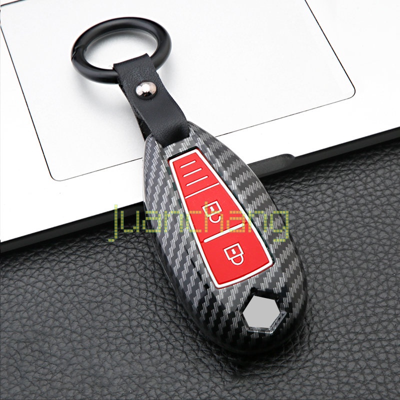 Case Remote Kunci Mobil Bahan Silikon ABS Carbon Fiber Untuk Suzuki Vitara Swift Ignis Kizashi SX4 Baleno Ertiga Samura Scross 2019