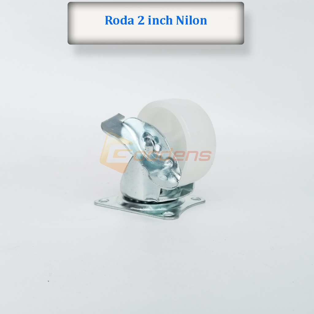 Roda Nilon 2 Inch Roda Caster Roda Gepeng