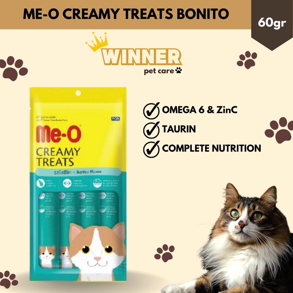 Meo Creamy Treats Cat Snack Bonito 60gr