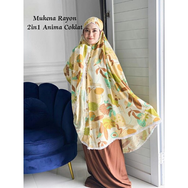 MUKENA RAYON ANIMA 2 IN 1#MUKENA TRAVELING