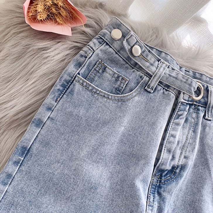 celana jeans panjang wanita korean celana jeans high waist