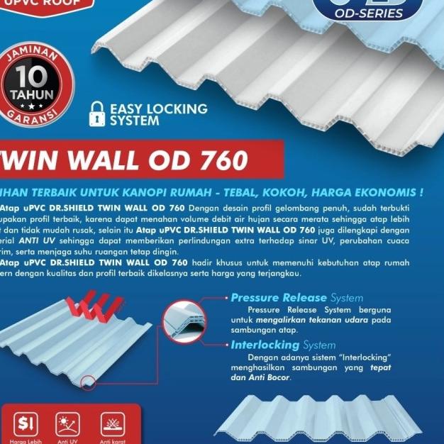 Atap Upvc Dr Shield Free Ongkir