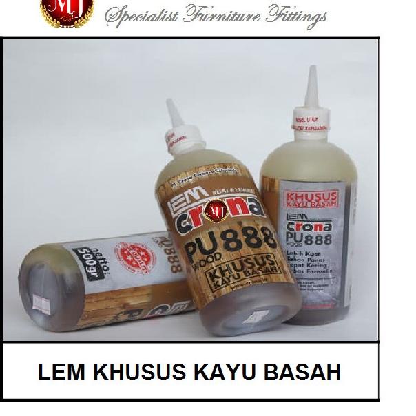 

Lem Kayu basah Crona PU Wood 888 500gram - 450gram
