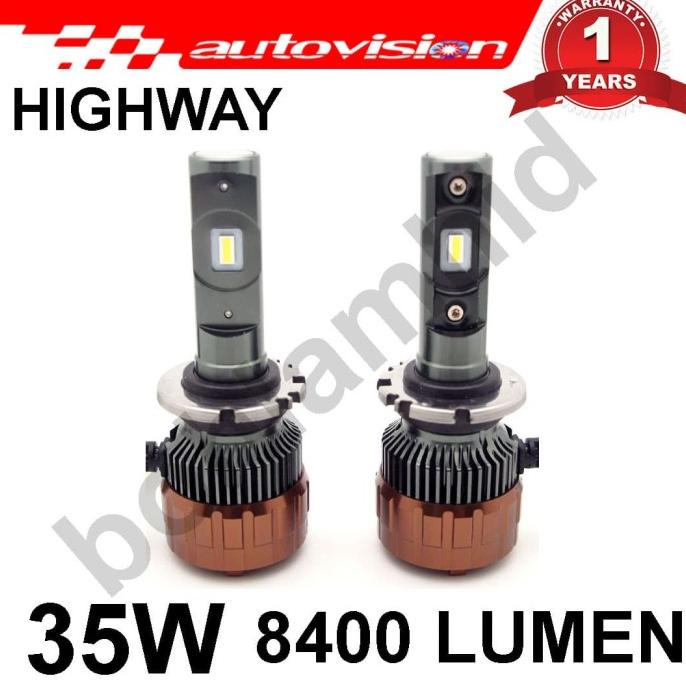 Lampu Mobil LED D2S D2R D2Y Autovision Highway Putih 6000K Grs 1 Tahun