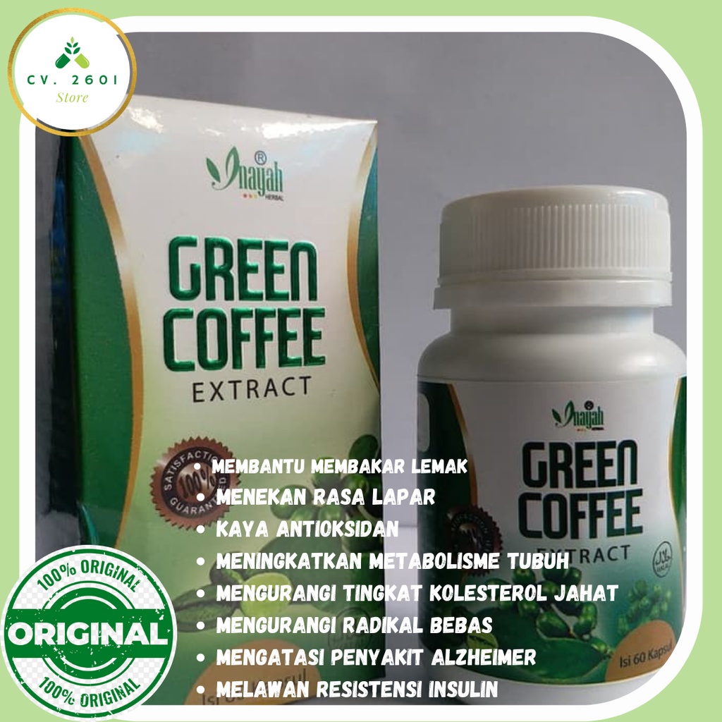 

Kapsul Extract Green Coffee Kopi Hijau