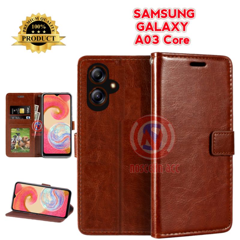 Samsung A03 Core Flip Cover Wallet Samsung Galaxy A03 Core Sarung Dompet Case PREMIUM | Kesing Hp | 