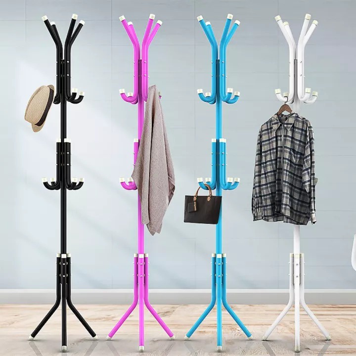 BISA COD Stand Hanger COATRACK bagus Gantungan Baju/Tas dan Topi Multifungsi terlaris AWET TIDAK KARATAN COD