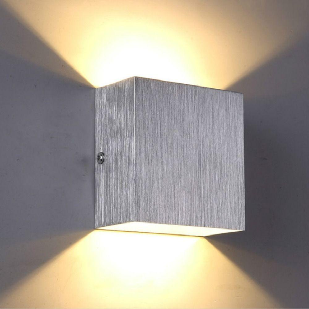 【 ELEGANT 】 Lampu Dinding Portable Aluminium Lorong Pencahayaan Taman Kamar Tidur Dekorasi Rumah Kamar Anak Night Light