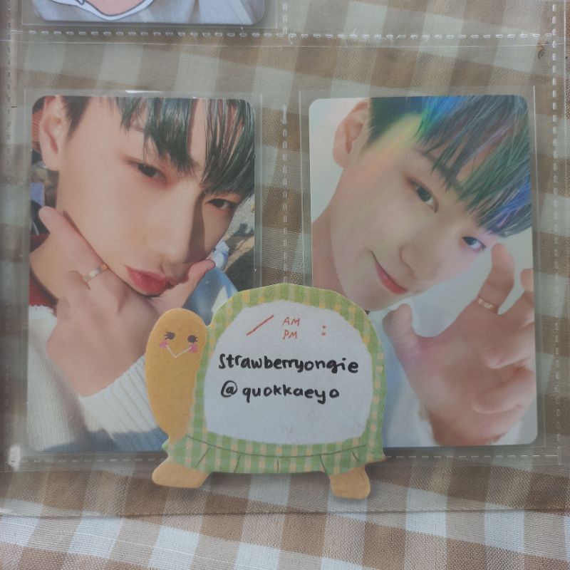 pc san oty ode to youth holo photocard ateez 1st photobook
