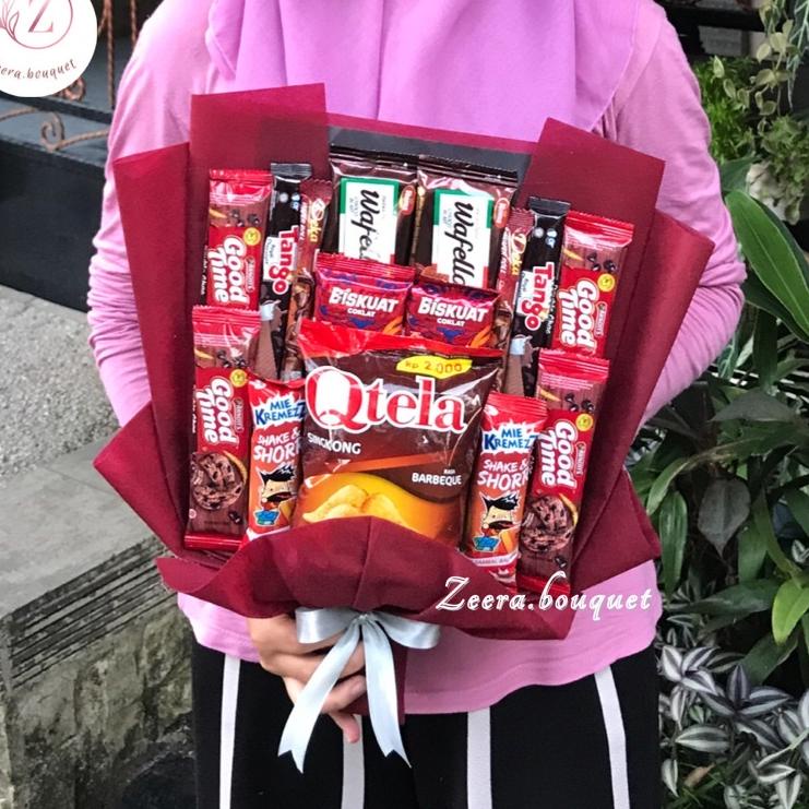 

ㄼ (B6) Bouquet snack/buket snack/bucket snack [INCLUDE: Greeting card+packing] BEST PRICE 3993 ♛