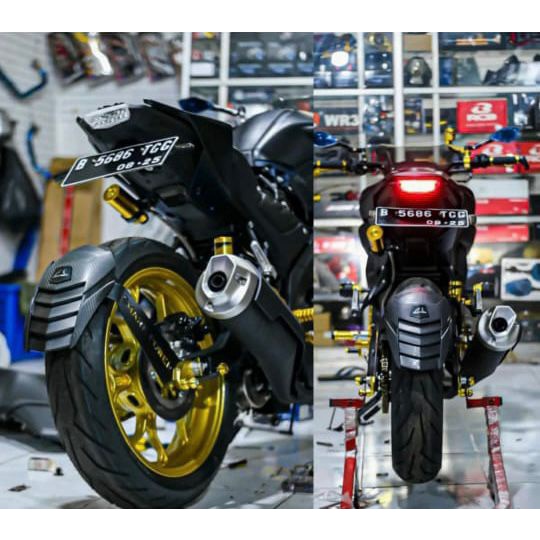 Mudguard / Mud Guard Panjang Penahan Lumpur Shark Power Pelindung Ban Buat universal R15 v2/V3/Xabre