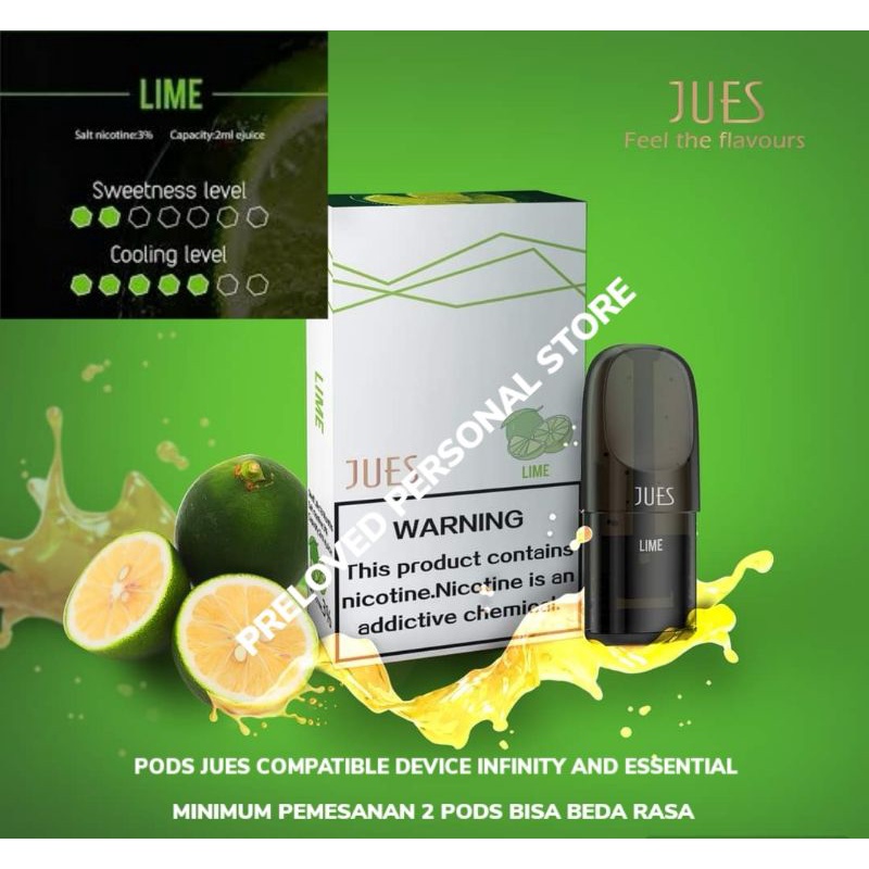 Jues Infinity Essential 1 Pack 1 Pods Pro Lime