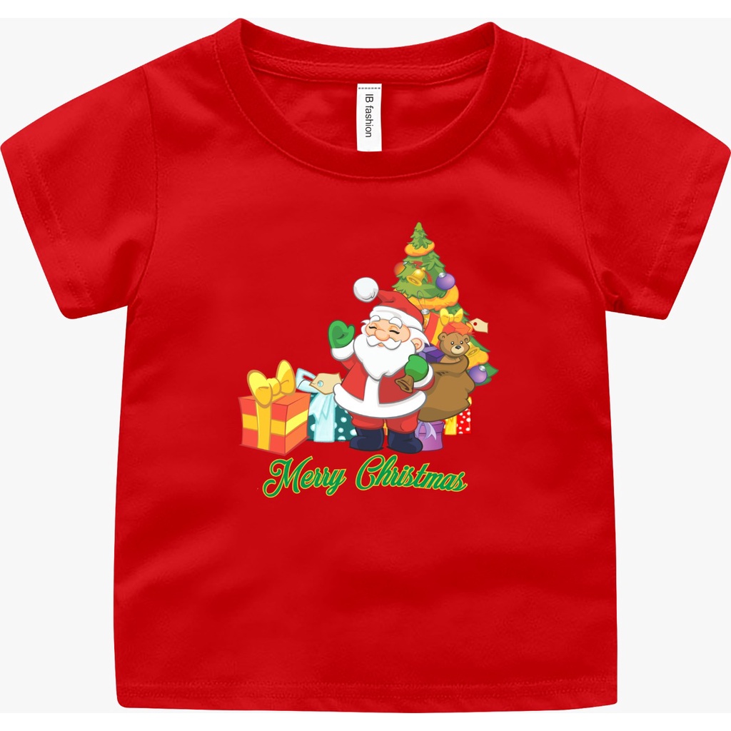 KAOS NATAL ANAK UNISEX GRATIS TOPI GLO 226