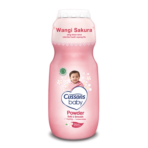 Cussons Baby Powder EXTRA 50% Soft &amp;Smooth Harum Sakura 100g + 50g Bedak Bayi