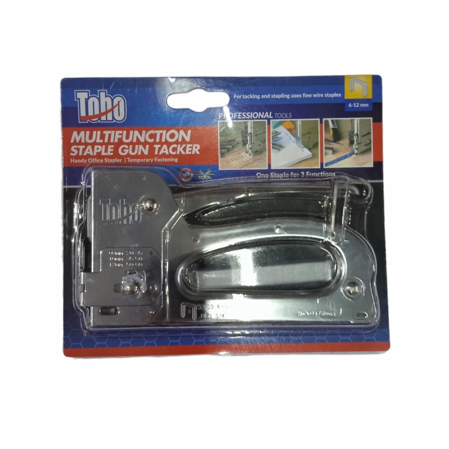 

Staples Tembak Toho Multifungsi | Tembakan Lem Paku Staples Gun Tacker | Kapten Material