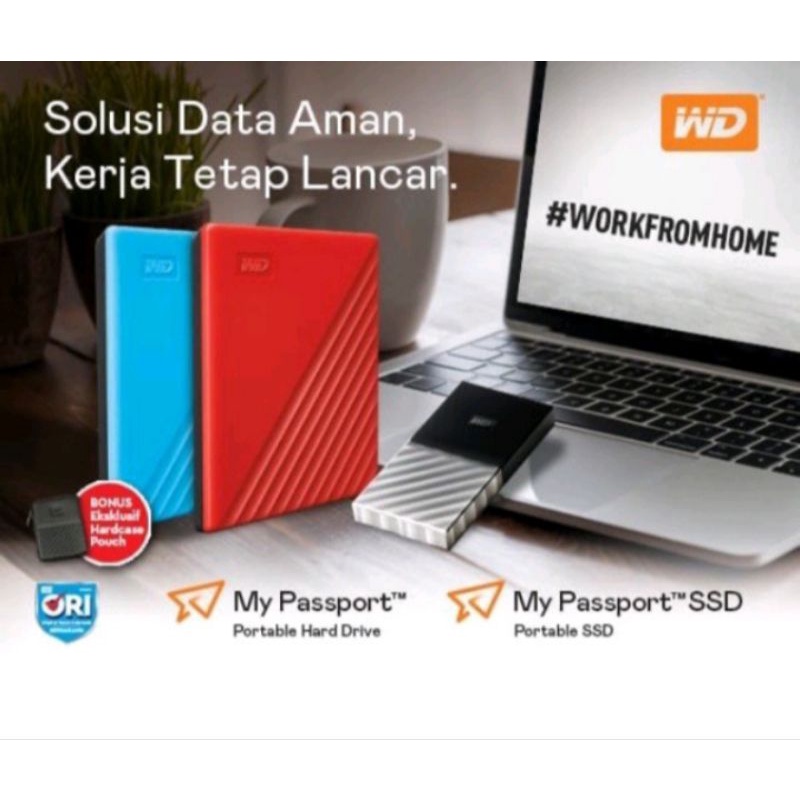 HDD WD My Pasport 2tb v 3,0 Hardisk usb 3,0 external