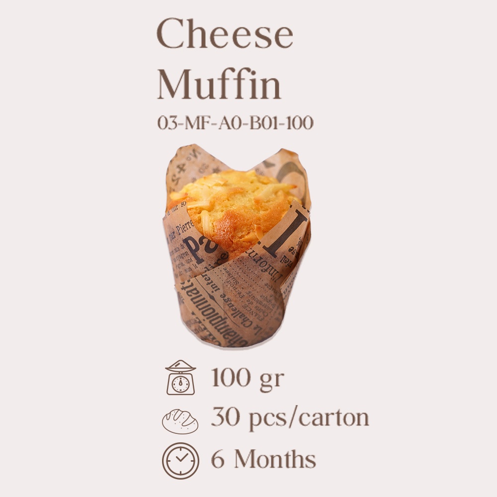 

CHEESE MUFFIN FRESH/READY-TO-EAT (KARTON)