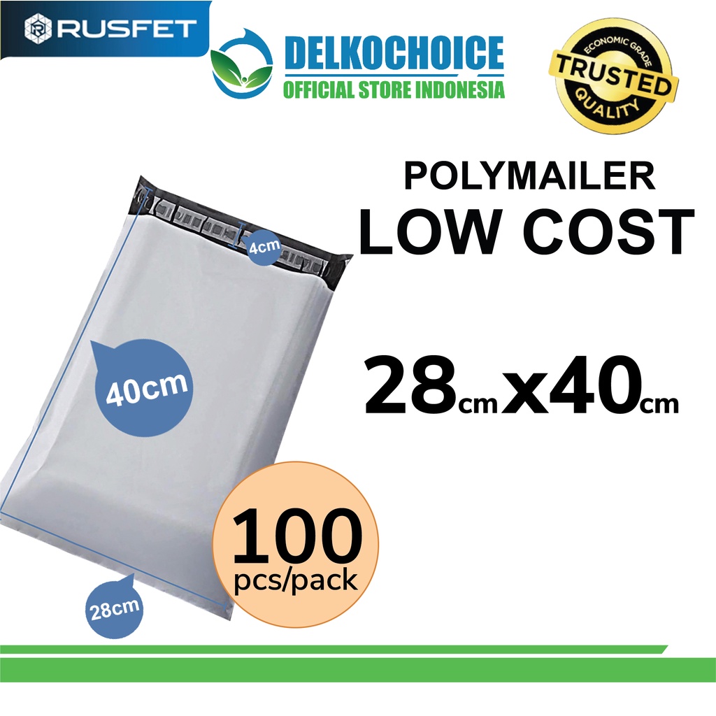

Plastik Polymailer PACK LOW COST Amplop Polimailer PUTIH 28x40 RUSFET
