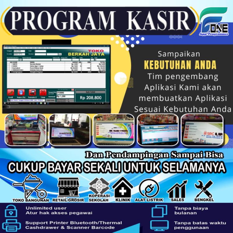 PROGRAM KASIR TOKO APLIKASI KASIR TOKO GROSIR ECERAN Original FULL UNLIMITED AKTIVASI BERGARANSI