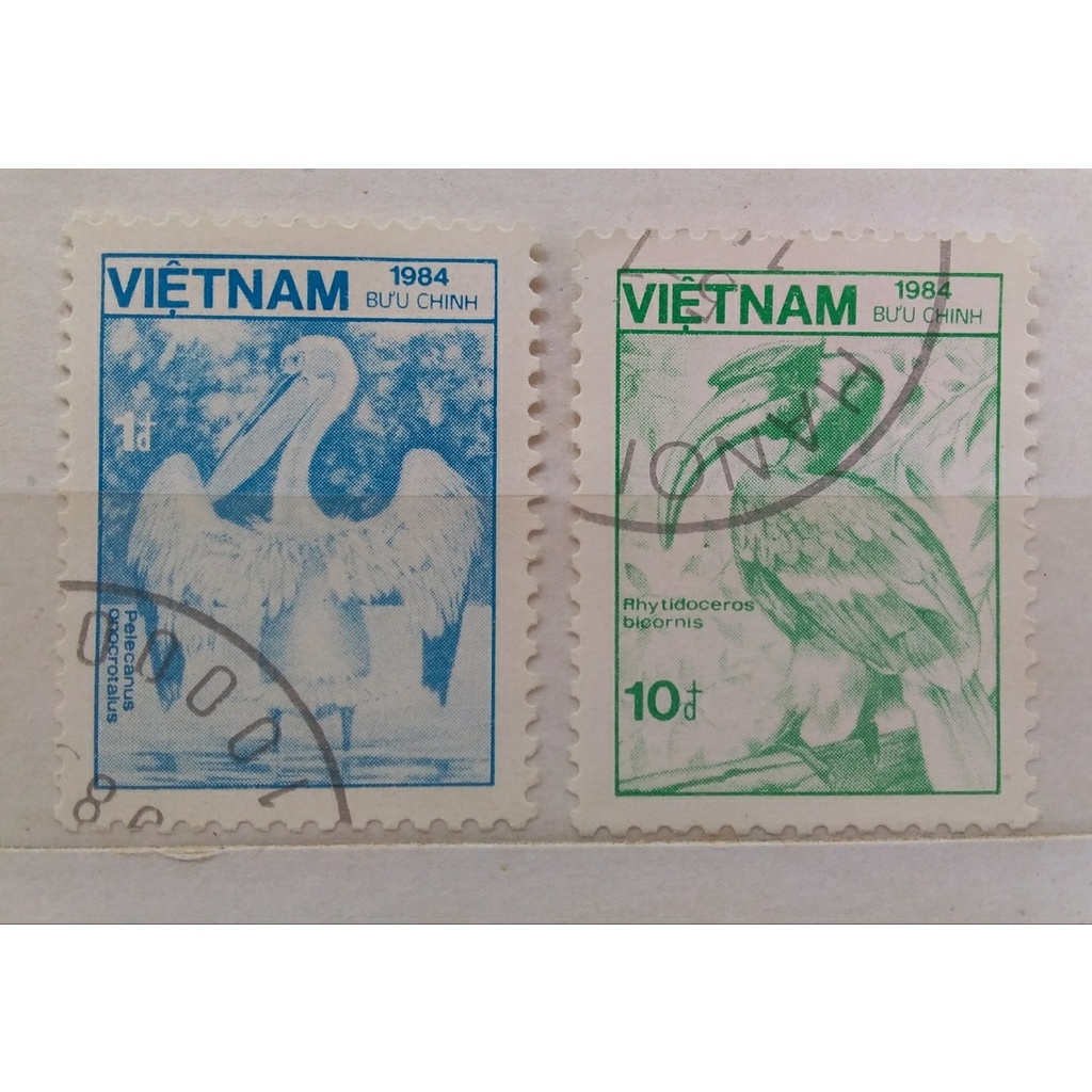 

prangko vietnam 1984 2 lembar used