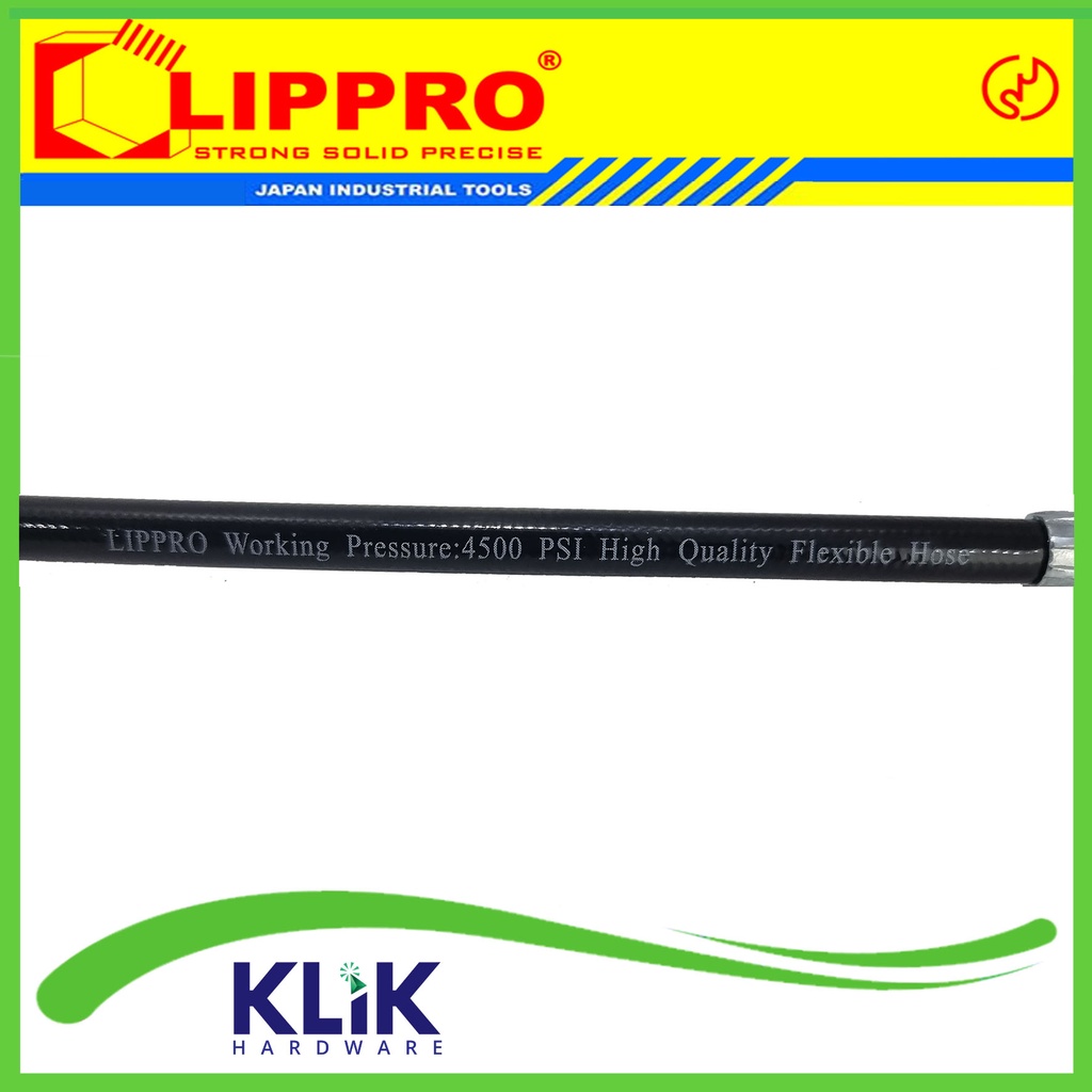 Lippro Selang Pompa Gemuk 30 cm - Hose Hand Grease Gun 4500 Psi