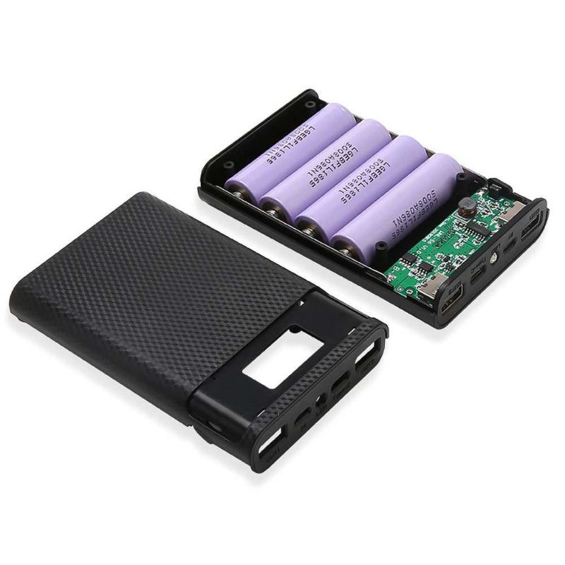 Kebidumei DIY Power Bank Case USB Type C 4 x 18650 2 Port - KA4