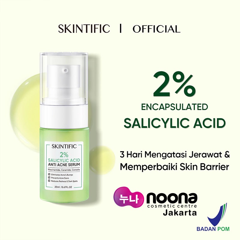 SKINTIFIC 2% SALICYLIC ACID ANTI ACNE SERUM 20ml