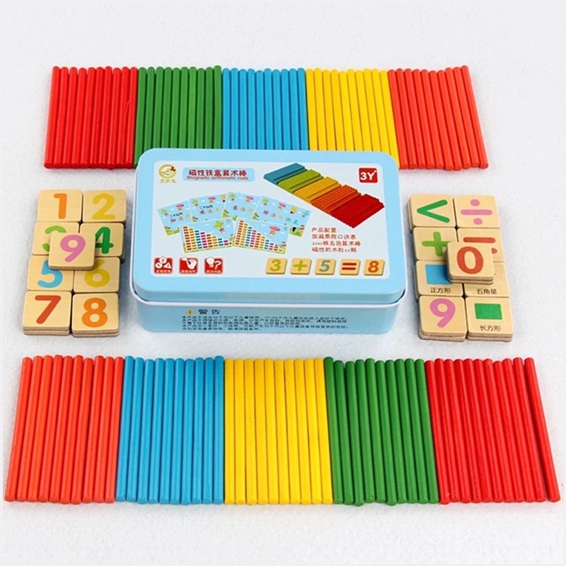 HZ Mainan Edukasi Puzzle Magnet Belajar Berhitung Intelligence Stick / Mainan Edukasi Menghitung Matematika