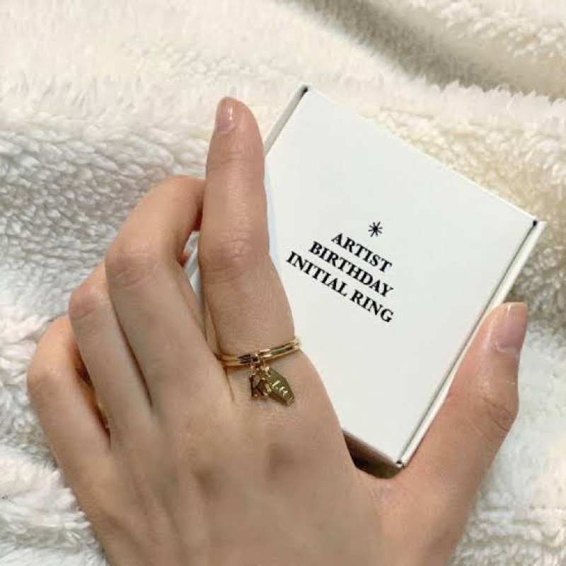 Artist Birthday Initial ring