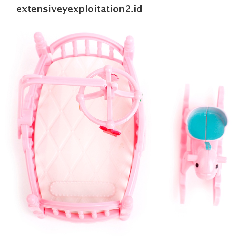 Mainan Miniatur Tempat Tidur Kuda Untuk Dekorasi Rumah Boneka