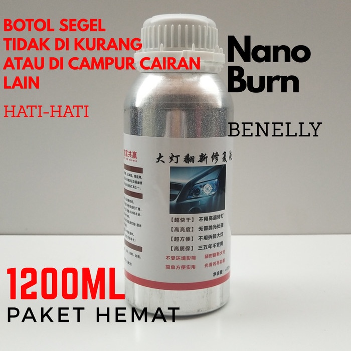 Wash 1200Ml Liquid Nano Burn Coating Refill Nano Burn Biru