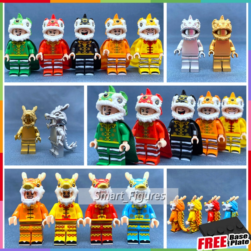 Mainan Action Figure Mini Model Singa Menari Naga Untuk Koleksi