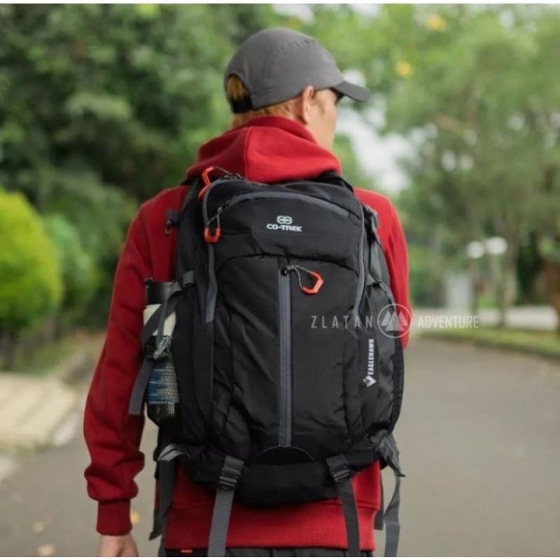 Tas Ransel / Daypack Co-trek Eaglehawk 30l include Raincover bag - Abu-abu