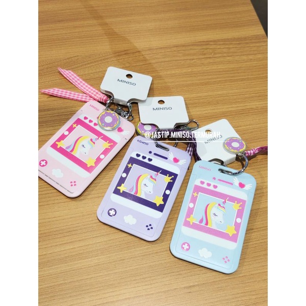 

MINISO ID CARD Tag Holder + Gantungan UNICORN
