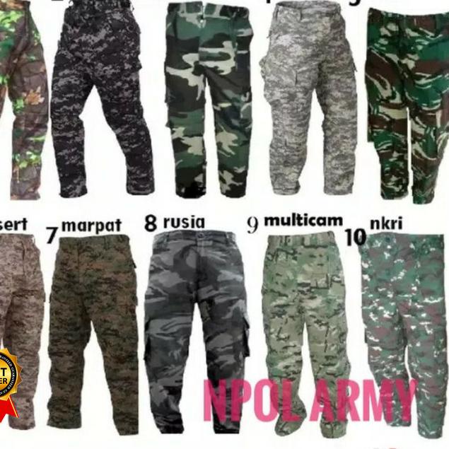Celana Loreng Army Panjang Tactical - Nato USA, 28