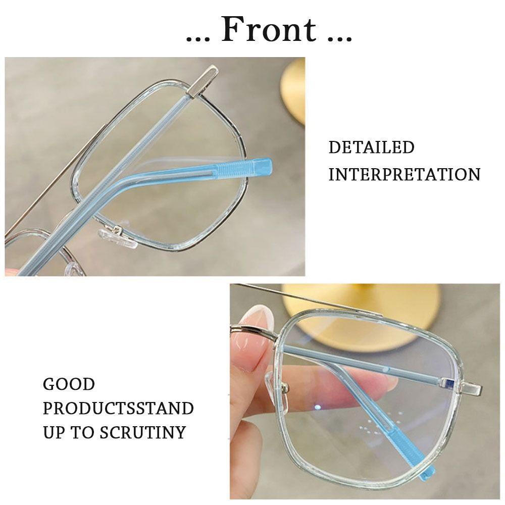 Nanas Anti-Cahaya Biru Kacamata Pria Wanita Portabel Tahan Lama Ultra Ringan Frame