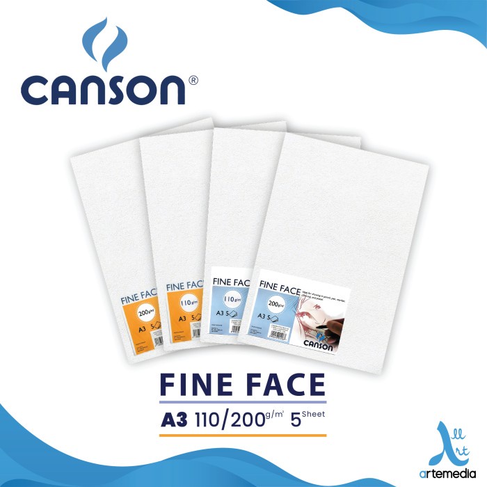 

Buku Gambar Kertas Gambar Canson Fine Face A3 Drawing Paper Sheet Set